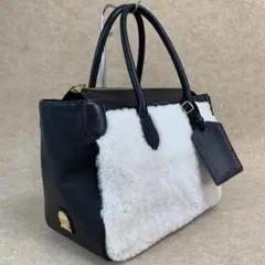 122-CDH A.D.M.J エーディーエムジェー ファー ハンドバッグ