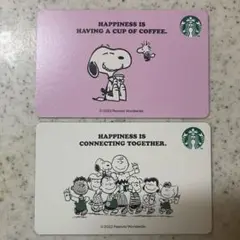STARBUCKS スヌーピー コラボ ギフトカード2枚セット ★即日配送★