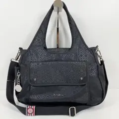 【美品】besideu ビサイユ　ブラック ハンド　ショルダー　バッグ　2way