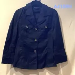 値下げ★ネイビー ダブルボタンミリタリージャケットA4108H