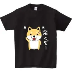 【おもしろTシャツ】柴犬　しばくぞ　面白Tシャツ　おもしろ文字　服 メ