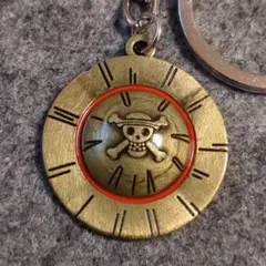 ONE PIECE ワンピース　モンキー.D.ルフィ　メタルバッジ　髑髏　ドクロ ドクロホロ版】ワンピースカードゲーム PRB01/P-055 モンキー・D