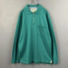 VTG EDDIE BAUER Half Zip L/S Shirt Green