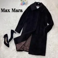 希少♡極美品♡Lサイズ♡42♡最高級♡アルパカ♡Max Mara コート 白タグ