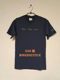 USA製　BIRKENSTOCK　 オーガニックコットン Tシャツ ネイビー