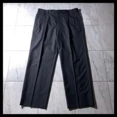 ブルックスブラザーズ 2タック ウール ワイド スラックス グレー W37 美品