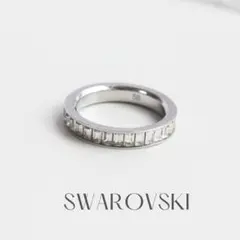 スワロフスキー クリスタルリング シルバー