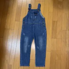 デニムブルー サロペット オーバーオール