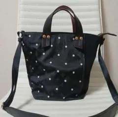2543　ラシット　2wayショルダーバッグ　ドット　極美品