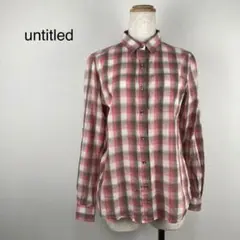 untitled チェックシャツ M