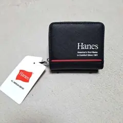 Hanes 二つ折り財布 ブラック