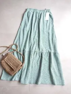 未使用ITEMS URBANRESEARCHチェック切替スカート