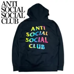 【美品】ANTI SOCIAL SOCIAL CLUB マルチカラーロゴパーカー