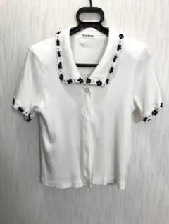 人気！　旅行にもどうぞ！　Mサイズ　古着　半袖　カットソー　アンサンブルの上着