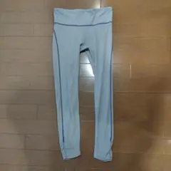 ライトブルー スリムフィット ヨガパンツ