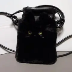 猫耳デザイン ショルダーバッグ ブラック