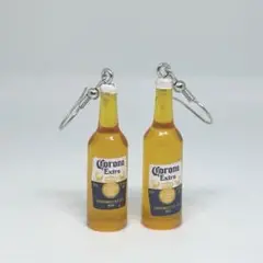 【男女兼用】 コロナビール 瓶 ビール ピアス ミニチュア