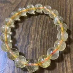 ゴールドルチルクォーツ　１０ミリ　天然石ブレスレット