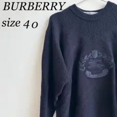BURBERRYS バーバリー ロゴ ニット セーター 厚手