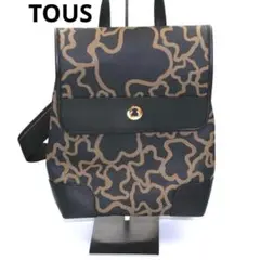 【美品】TOUS トウス 総柄 バックパック リュック ベアモチーフ