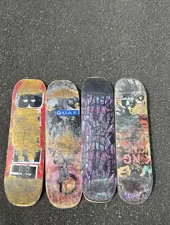 スケートボード廃デッキ 4枚セット