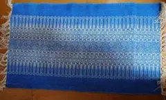 青と白の北欧柄 マット　2枚セット