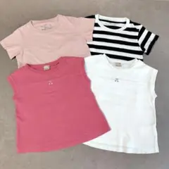 petit main 無印良品 100cm Tシャツ ノースリーブ 4枚まとめ