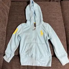POLO RALPH LAUREN 水色 フード付きパーカー 3T