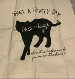 WHAT A LQVELY DAY トートバッグ ネコ