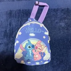 Disney・リロアンドスティッチ子供用ボディバッグ人気の青紫