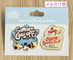 【ディズニー】サマー・クールオフ ミセスグリーンアップルコラボ ピンバッジセット