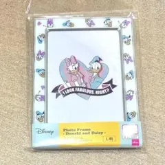 Disney ドナルド　デイジー　フォトフレーム　新品未開封　ダイソー