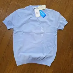 ORIHICA　ビズニット Tシャツ Sサイズ ブルー