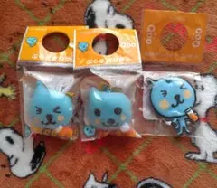Qoo　ぶらさがりクー　ネームホルダー　3種セット