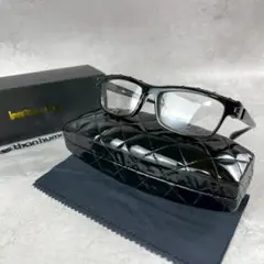 未使用・箱付　レスザンヒューマン hien　ボルト　メタル　横長　スクエア　眼鏡