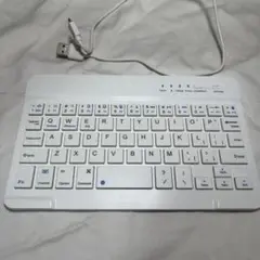 ホワイト USBキーボード コンパクト