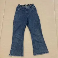キッズ　セシルマクビー　裾フリンジデニム