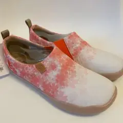 [UIN]花シリーズアートシューズ 靴キャンバスローファースリッポン26.5cm
