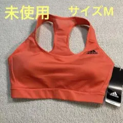 【未使用】adidas スポーツブラ　climacool オレンジ系M インナー