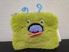 ポーチ　グリーンモンスター顔