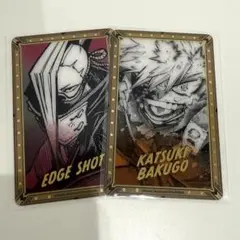 僕のヒーローアカデミア ヒロアカ 箔押しクリアカード 爆豪勝己 エッジショット