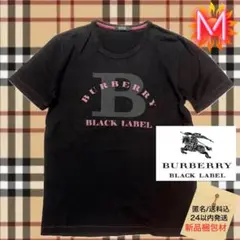 BURBERRY BLACK LABEL 半袖ロゴプリントシャツ