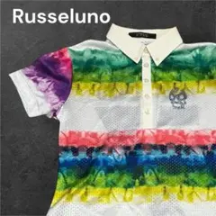 Russeluno ラッセルノ ポロシャツ レディース ゴルフ　ウェア 総柄