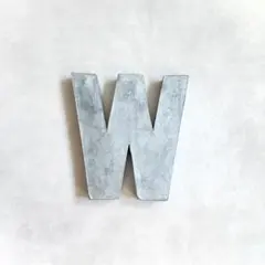 アンソロポロジー アルファベット「 W」 オブジェ インテリア ディスプレイ