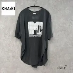 kha:ki Tシャツ F 古着風 ヴィンテージ おしゃれ 黒