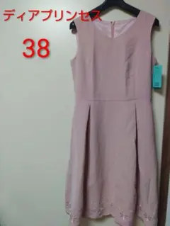 新品タグ付き　ディアプリンセス　ピンクノースリーブワンピース38