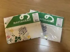 新品未使用品マリメッコMarimekko座布団カバー2点セット55×59cm