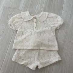 アイボリー レース ベビー服 90cm セレモニー