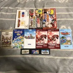 GBA ゲームボーイアドバンスソフト 7本 ゲームボーイソフト1本 説明書色々