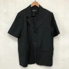 MIXXO ミッソ 韓国 オーバーサイズ ハーフスリーブテーラードジャケット 黒